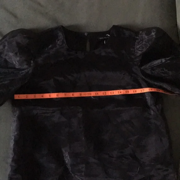 Organza puff sleeve dressy top from English Factory M - Picture 7 of 9